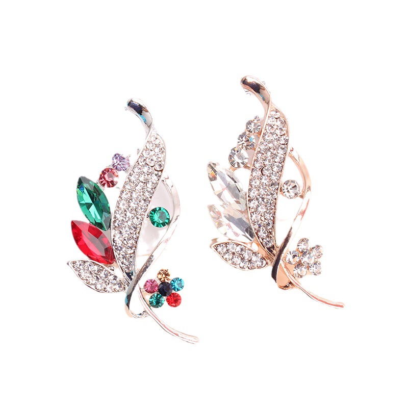 Niedliche Blumen- Und Blatt-emaillebrosche Für Damen Anstecknadel_voghion.com