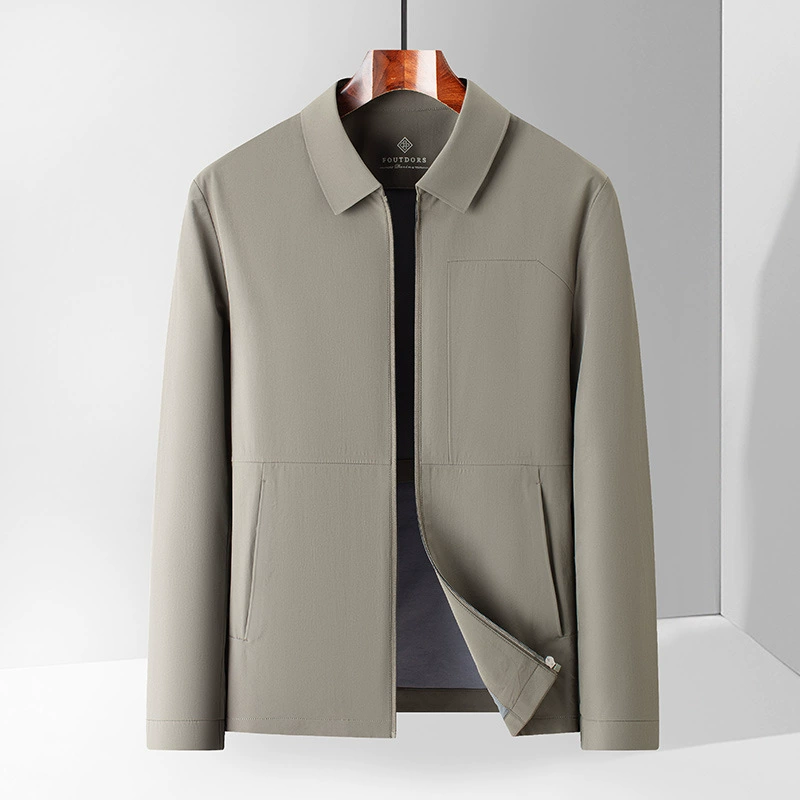 Men's short thin autumn jacket for leisure