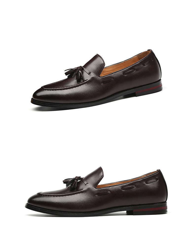 Men's casual leather shoes bean shoes_voghion.com