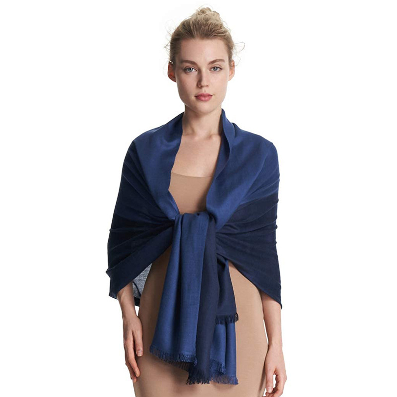 Chal de aire acondicionado de lana Decaijia para mujer, calidez de primavera y verano, bufanda de gama alta de color sólido de todo fósforo, bufanda de aire acondicionado de oficina