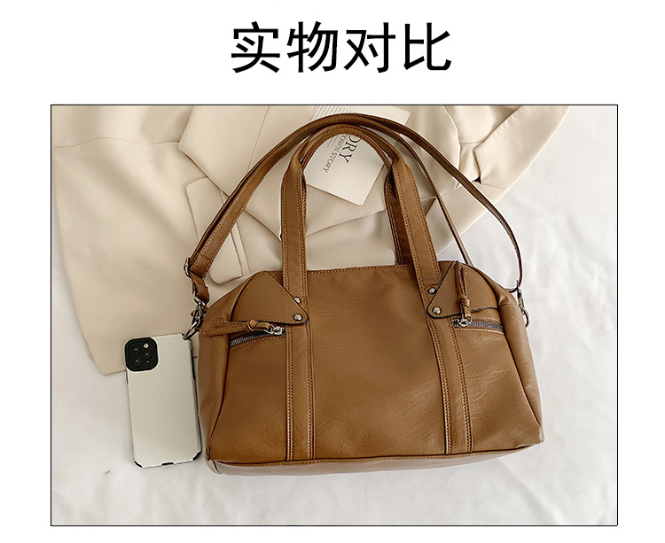 European and American cross-border fashion women's bag 2024 Spring new women's handbag, single-shoulder crossbody bag, simple tote bag undefined
