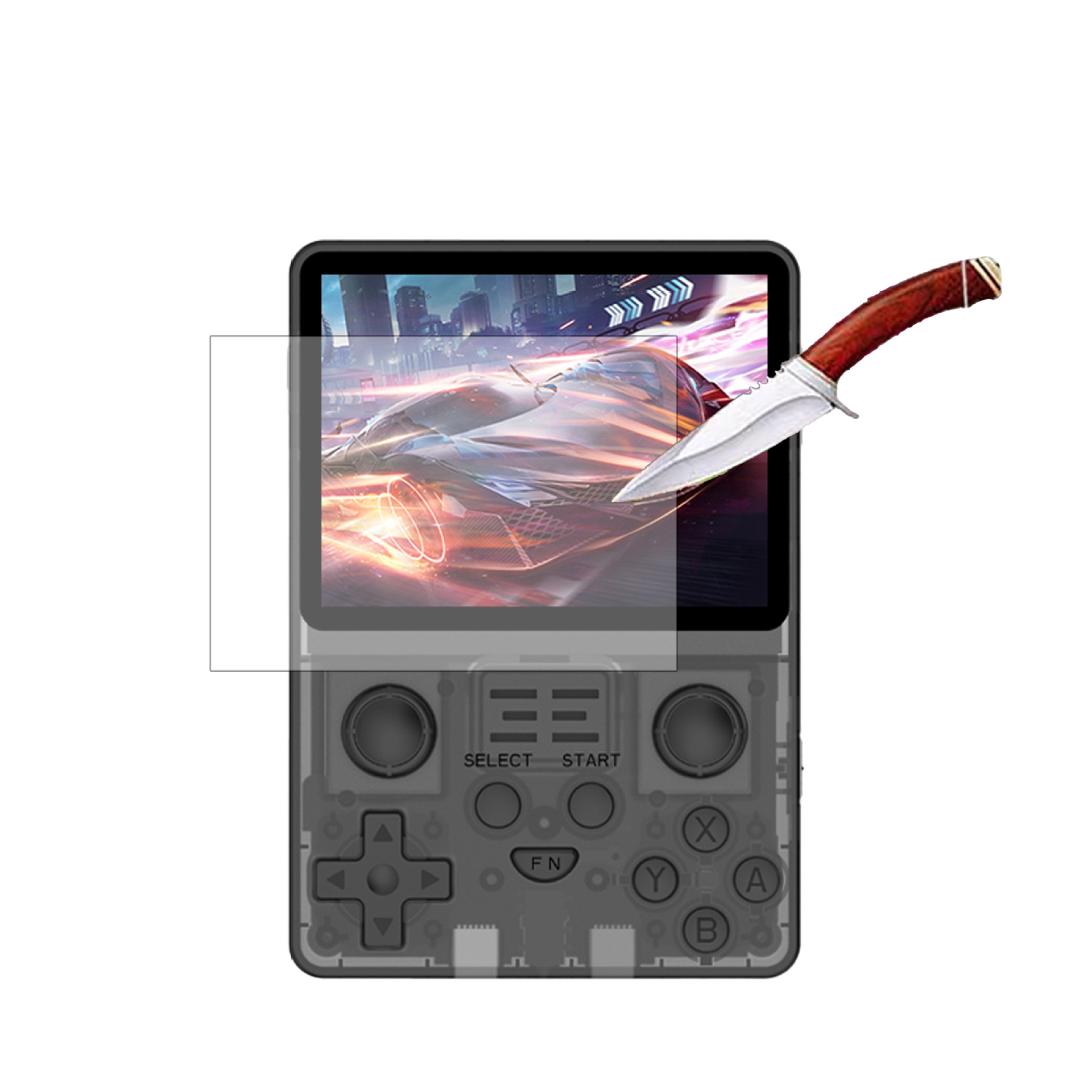 Película protectora para consola de juegos Paojitang RGB20S Película templada para computadora de mano R36S Película de alta definición 9H de alta calidad