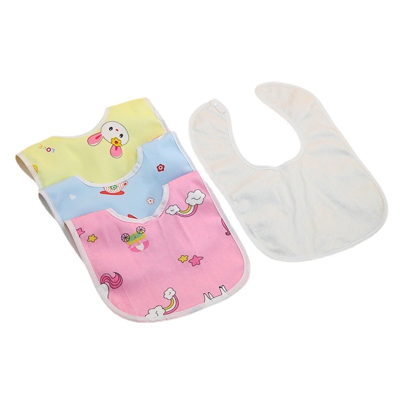 Fabricante bebé de cristal de terciopelo babero en forma de U broche babero impermeable al por mayor