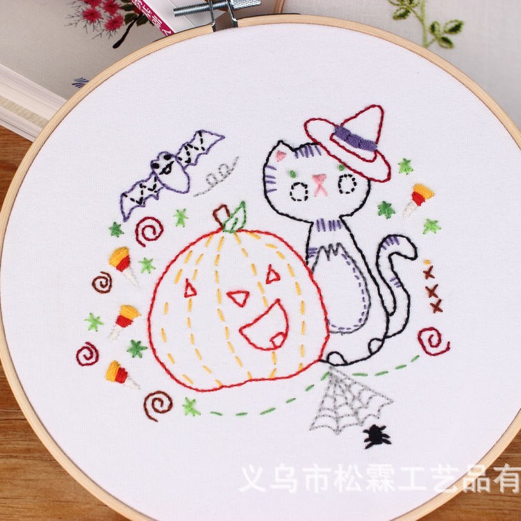 DIY manual bordado kit material paquete europeo de dibujos animados animal principiante kindergarten formación enseñanza
