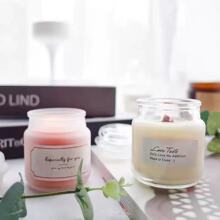 现货香薰蜡烛蘑菇玻璃杯烛台杯蜡熏香卧室房间布置装饰玻璃杯摆件