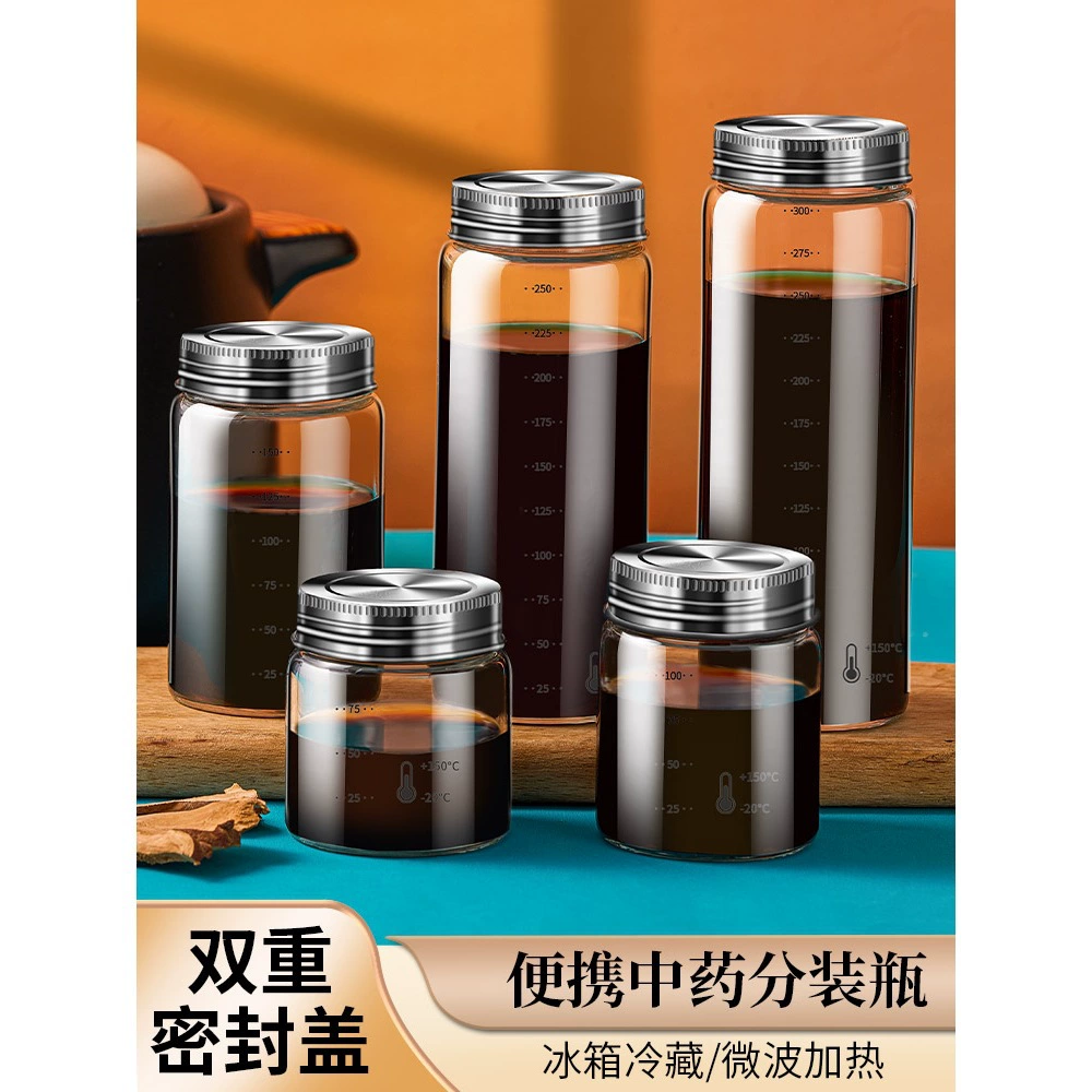 Дозирующая бутылка, пищевая, подогреваемая, стеклянная, герметичная банка, весы, портативная чашка для хранения жидкости, пустая бутылка, контейнер