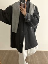 2025秋季新款立领卡其色中长款英伦风立领风衣外套女宽松韩版气质