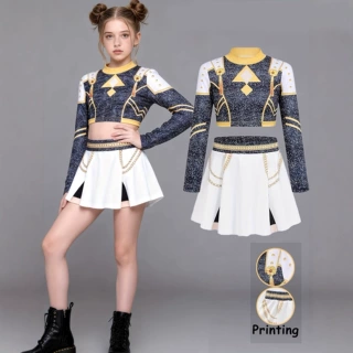 跨境新品猎魔女团 K-POP明星cos套装zoey rumi儿童爆款周边两件套