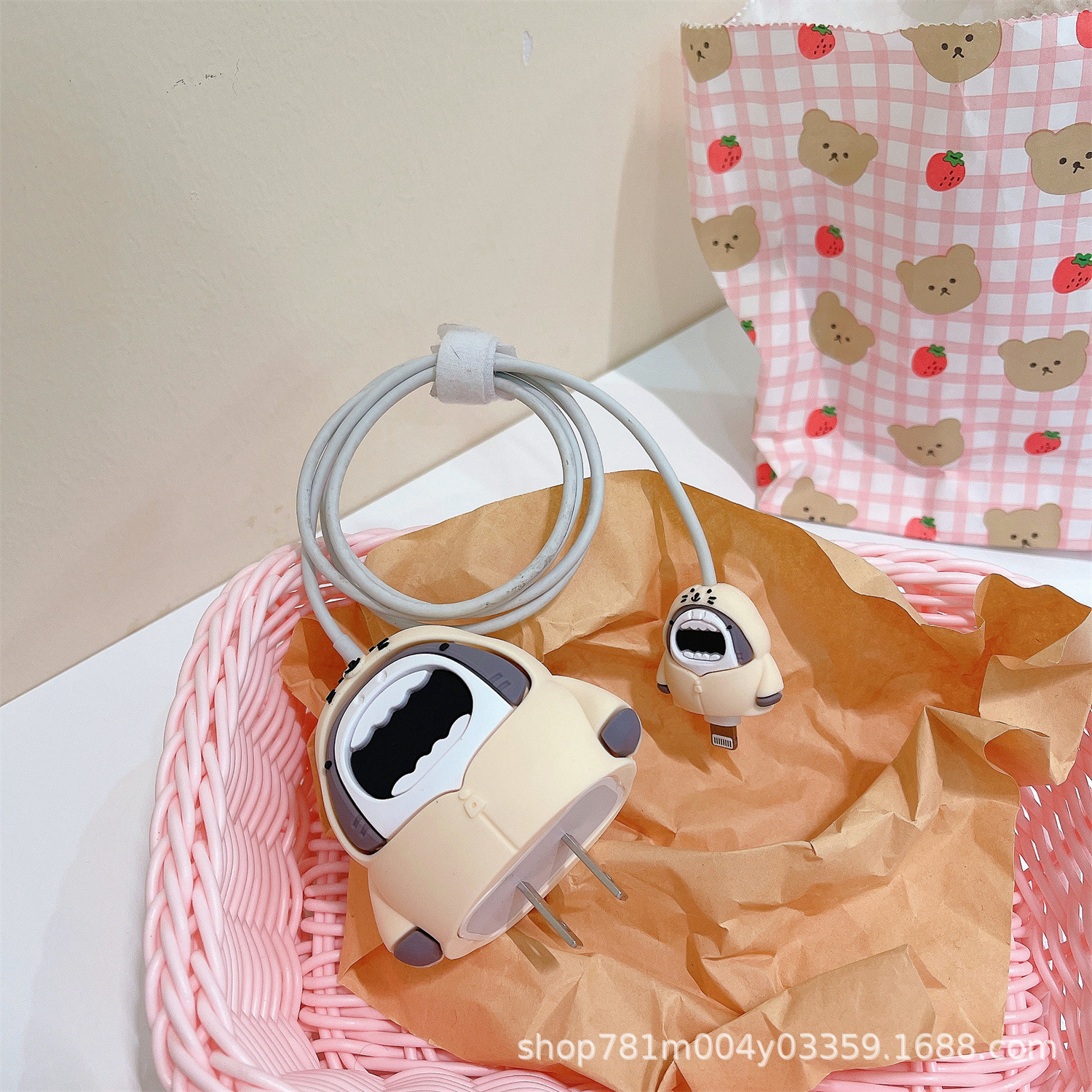 Adecuado para Apple Cargador Funda protectora para cable de datos Funda protectora para cable de carga de 20W Funda protectora para cabezal de carga