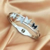 【4081】 Four Butterfly Steel Color