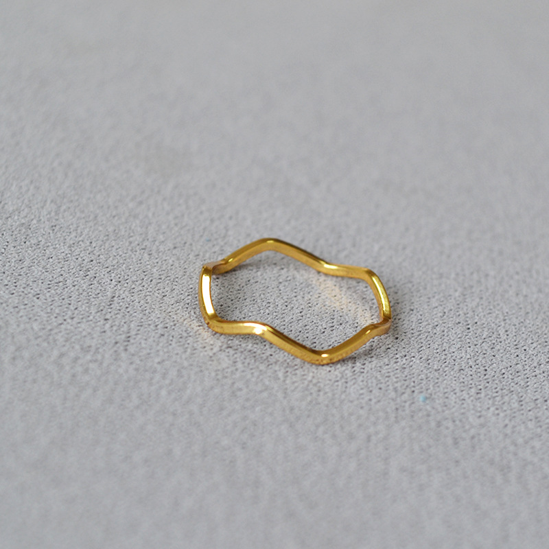 3g Weight Rings Classification 1 Piece Quantity Holiday, Daily Occasion Brass Material Solid Color Pattern Women's Gender Plating Design Simple Style, Classic Style Style Brass Plating Solid Color Rings 12