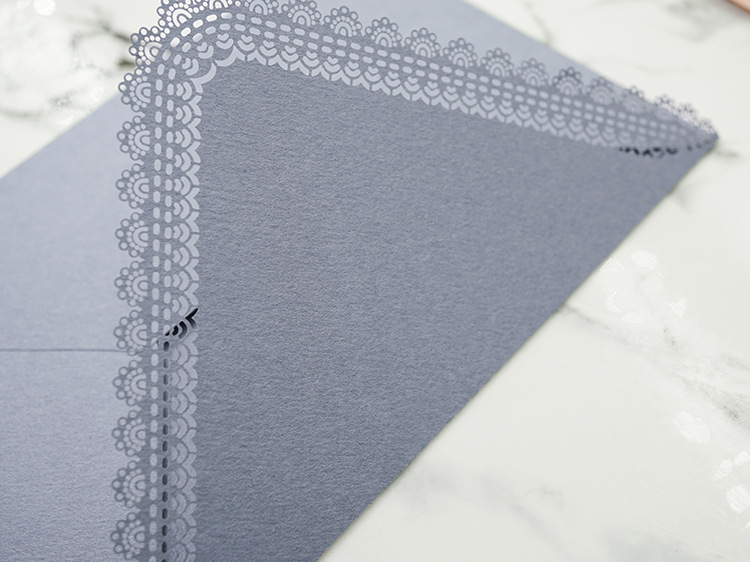 5 Enveloppes En Dentelle Vintage – Format 16x11,3 Cm, Papier Coton, Pour Invitations Mariage Ou Cartes De Vœux
