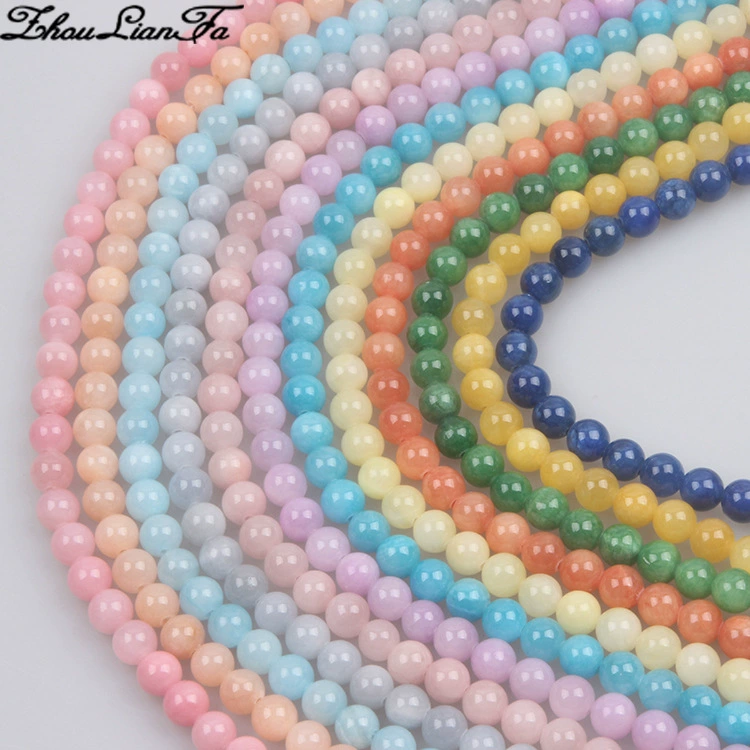 Round beads jade по стилю 周连发, Amazon, 12 цветов, сделай сам