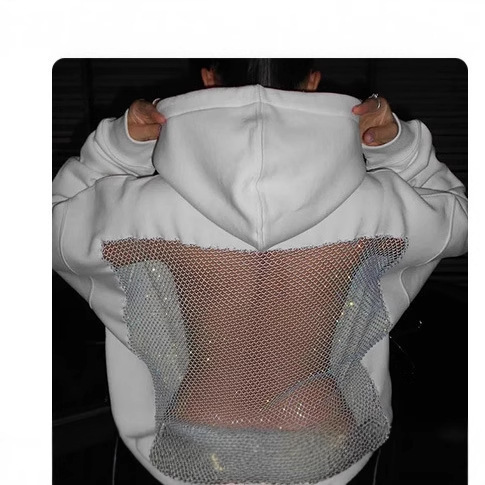 Sudadera con Capucha para Mujer de Poliéster con Manga Larga