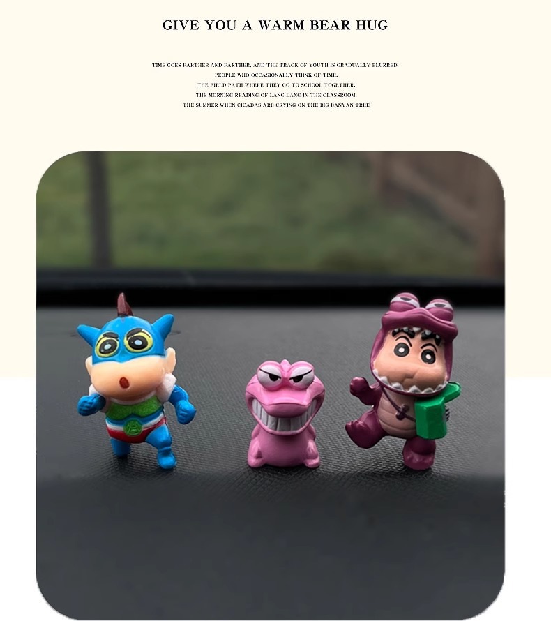 Car Accessories Series for Co-Drivers, New Cartoon Dashboard Decoration, Crayon Shin-Chan Desktop Ornament
