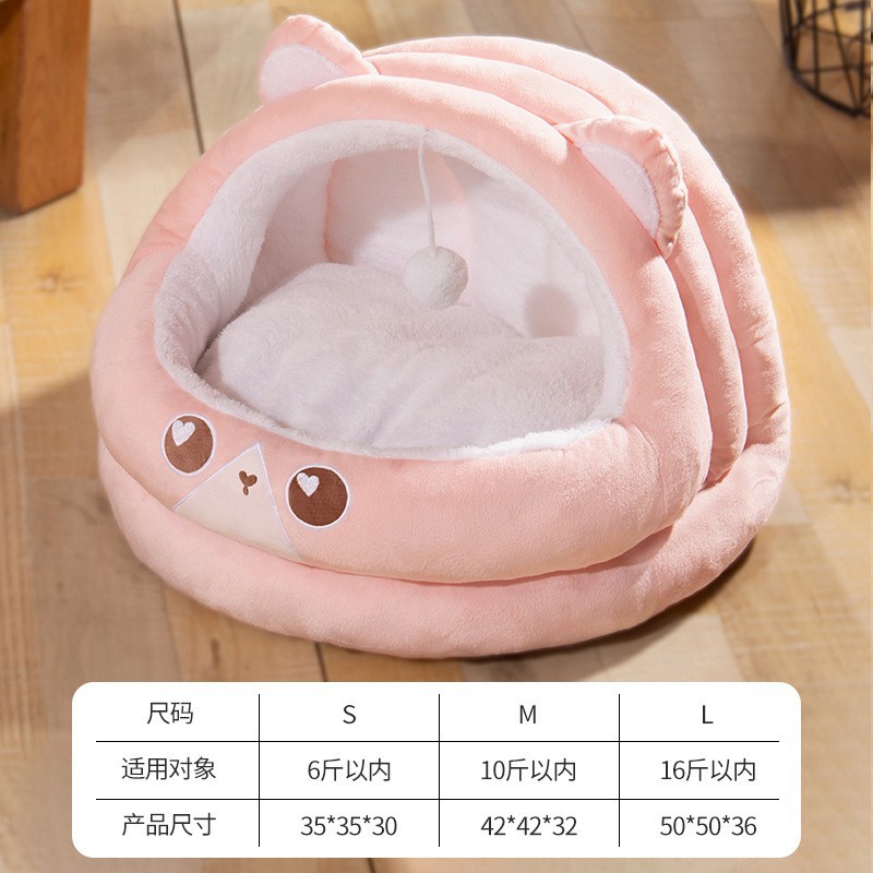 Nido para gatos semi-cerrado, casa para gatos, cama para mascotas, villa para gatos, venta al por mayor, apto para verano