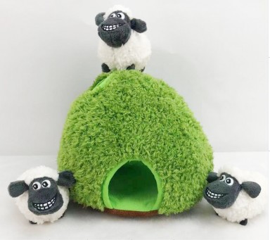 Amazon fuente árbol agujero Casa traje mascota perro escondite sonido de peluche de juguete creaking nido de gato en stock