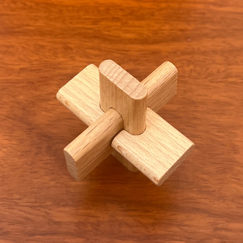 Luban Lock Kongming Lock conjunto completo juguetes educativos para Niños Estudiantes de la escuela primaria tamaño pequeño mini haya Kongming Lock fábrica fija