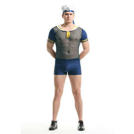 万圣节cosplay海军演出服夜店成人男士内衣水手制服情趣诱惑套装