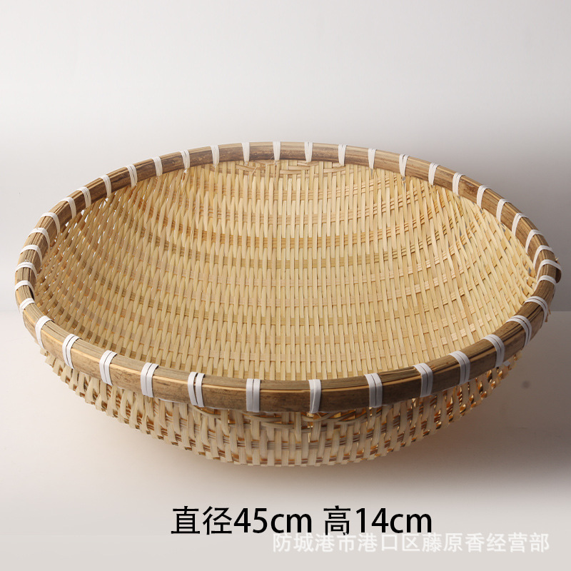 竹編み箕饅頭収納かご竹編み製品かご竹編みかごの野菜を洗って、水を切って米かごの果物かごの小さいかごを洗います。|undefined