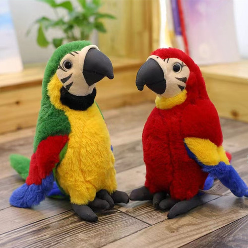Wholesale simulation parrot plush toy stall bird simulation animal home creative children's toys photography props