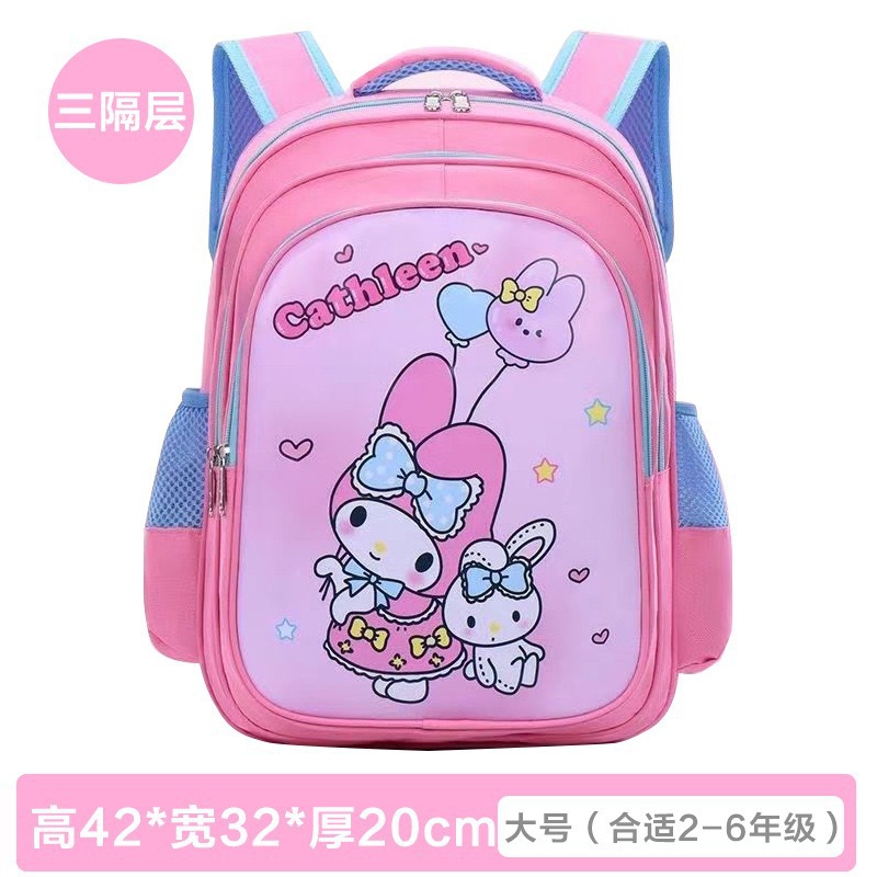 2025 nueva mochila escolar Kulomi lindos estudiantes de primaria impermeables ligeros jardín de infantes para niños al por mayor para reducir la carga de la cresta