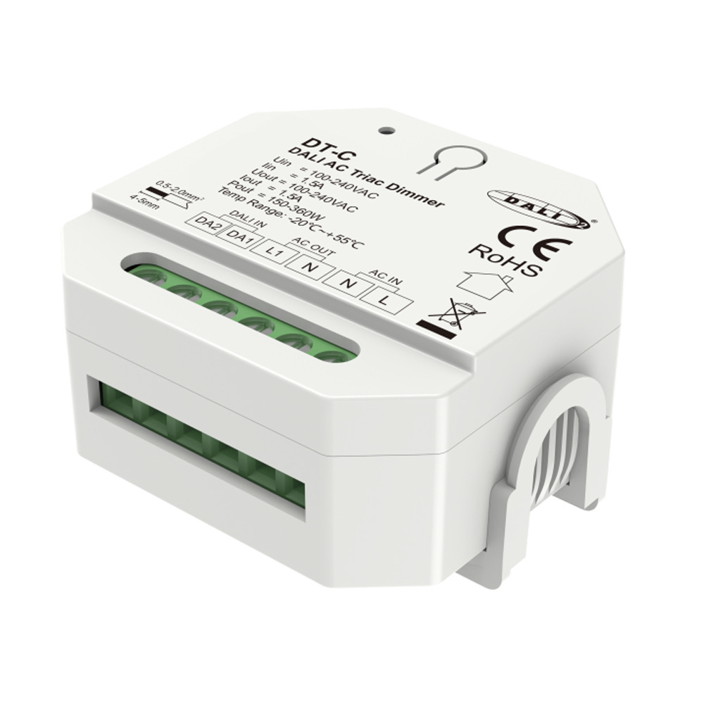 DT-C DALI转可控硅调光器 PUSH调光 LED 白炽灯卤素灯开关 调光