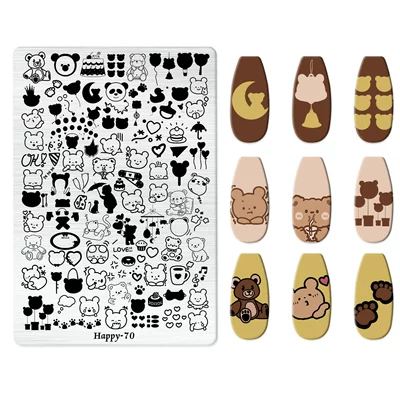 Kt Cat Nail Art Bow — Dırnaq bəzəkləri - happy-070-with-back-plate