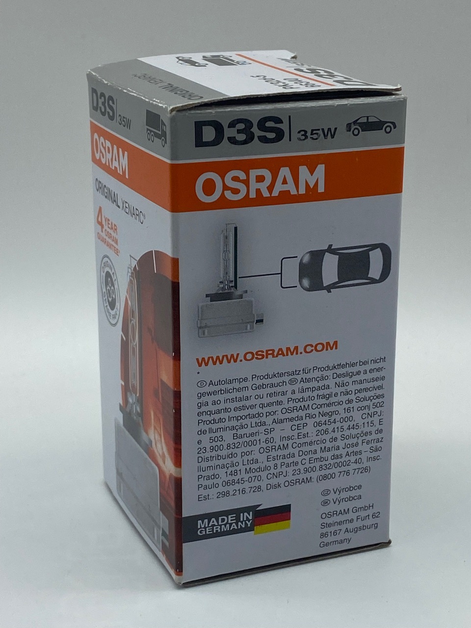 New German OSRAM D3S 35W 66340 4300K car xenon bulb original genuine goods