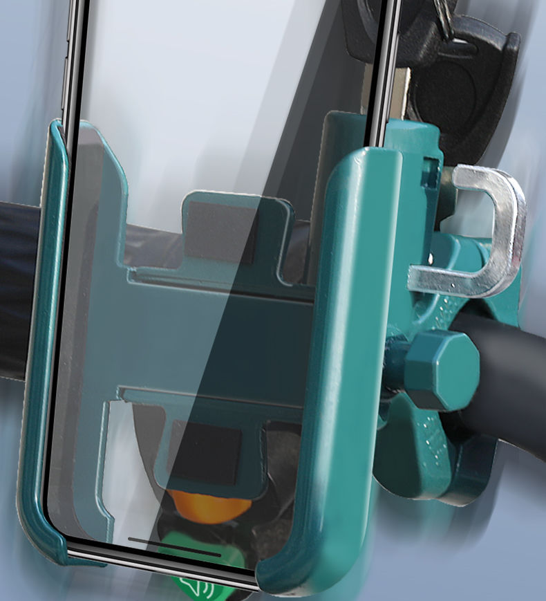 Original spot electric car mobile phone bracket helmet anti-theft lock two-in-one motorcycle bicycle mobile phone navigation shockproof