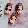 Cartoon resin for princess with accessories, children's cute hair accessory