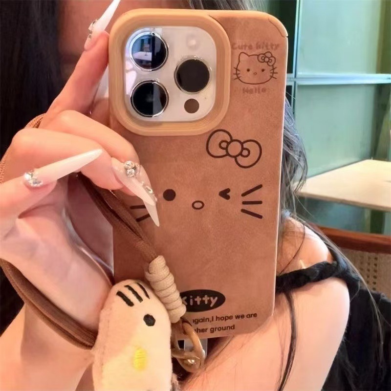 Nueva piel de cordero para iphone16 funda para teléfono móvil niña Apple 15promax/14 anti-caída 13pro12kT