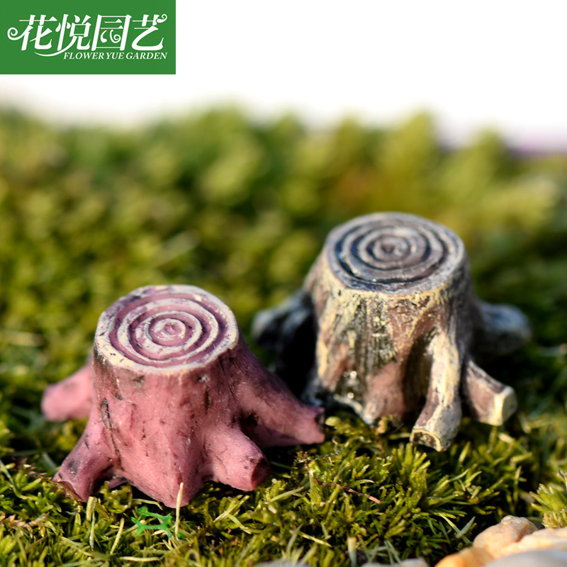 Zakka 장식품 작은 나무 뿌리 나무 뿌리 수지 크리 에이 티브 공예 장식품 이끼 마이크로 풍경 생태 병 장식품