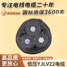 低壓阻燃單層電力電纜YJLV22 3*120+2*70架空線 絕緣鋁芯橡膠電線