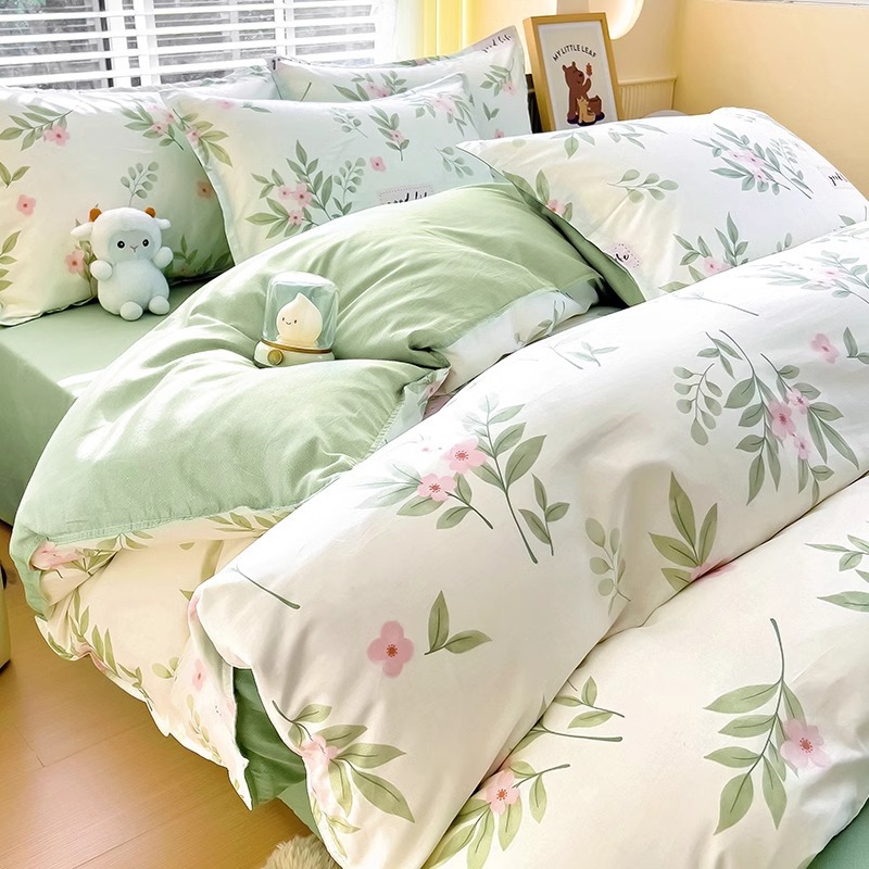 Funda de edredón de algodón de una sola pieza 100% funda de edredón de algodón individual dormitorio de estudiante doble 150x200x230x180