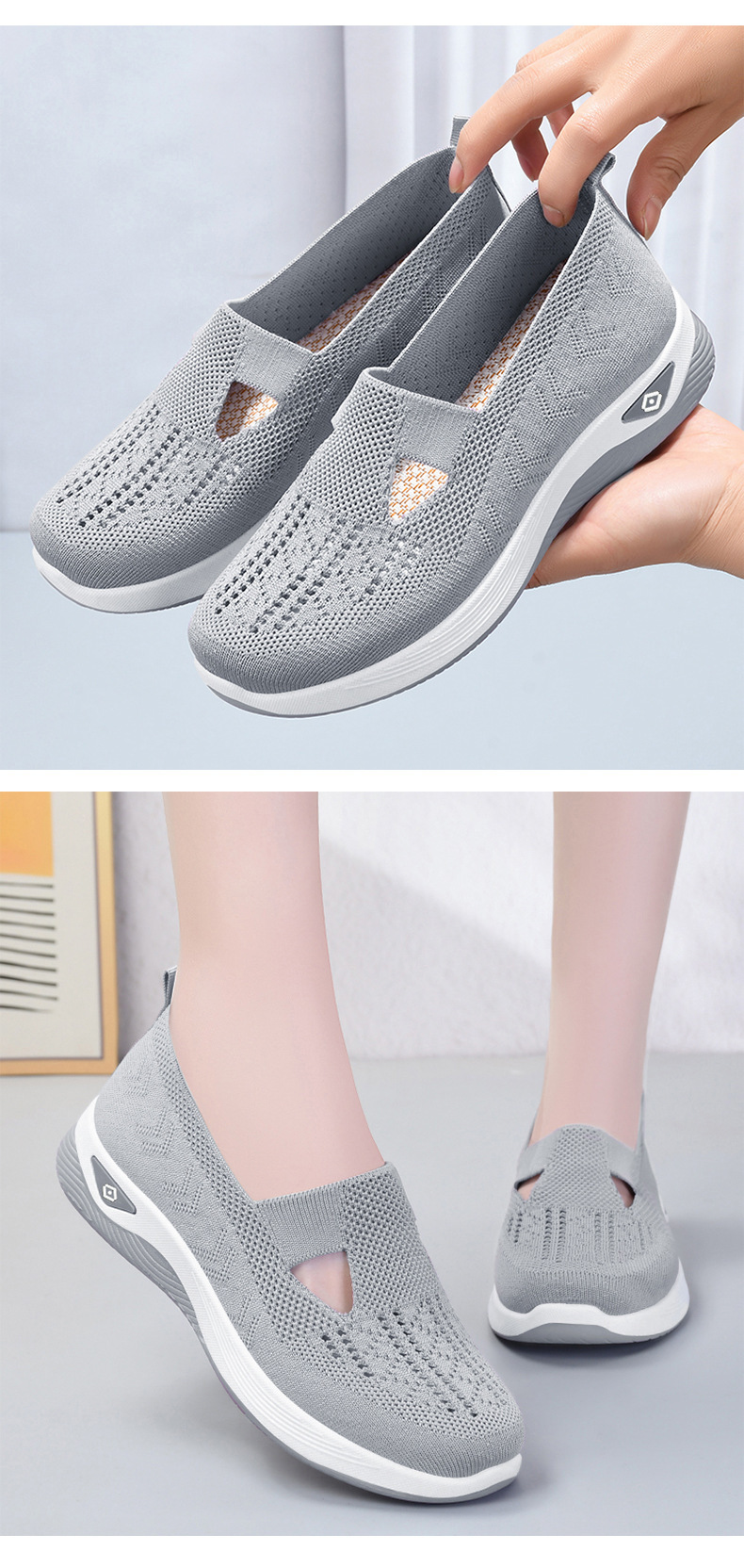 Spring Cross-Border Large Size Women's Middle-Aged And Elderly Mom Breathable Casual Single Old Beijing Cloth_vogvips.com