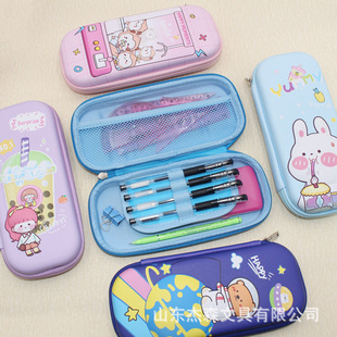 Cartoon EVA pencil case for primary and secondary school students 3D three-dimensional large capacity stationery pencil case for boys and girls cute stationery box for children