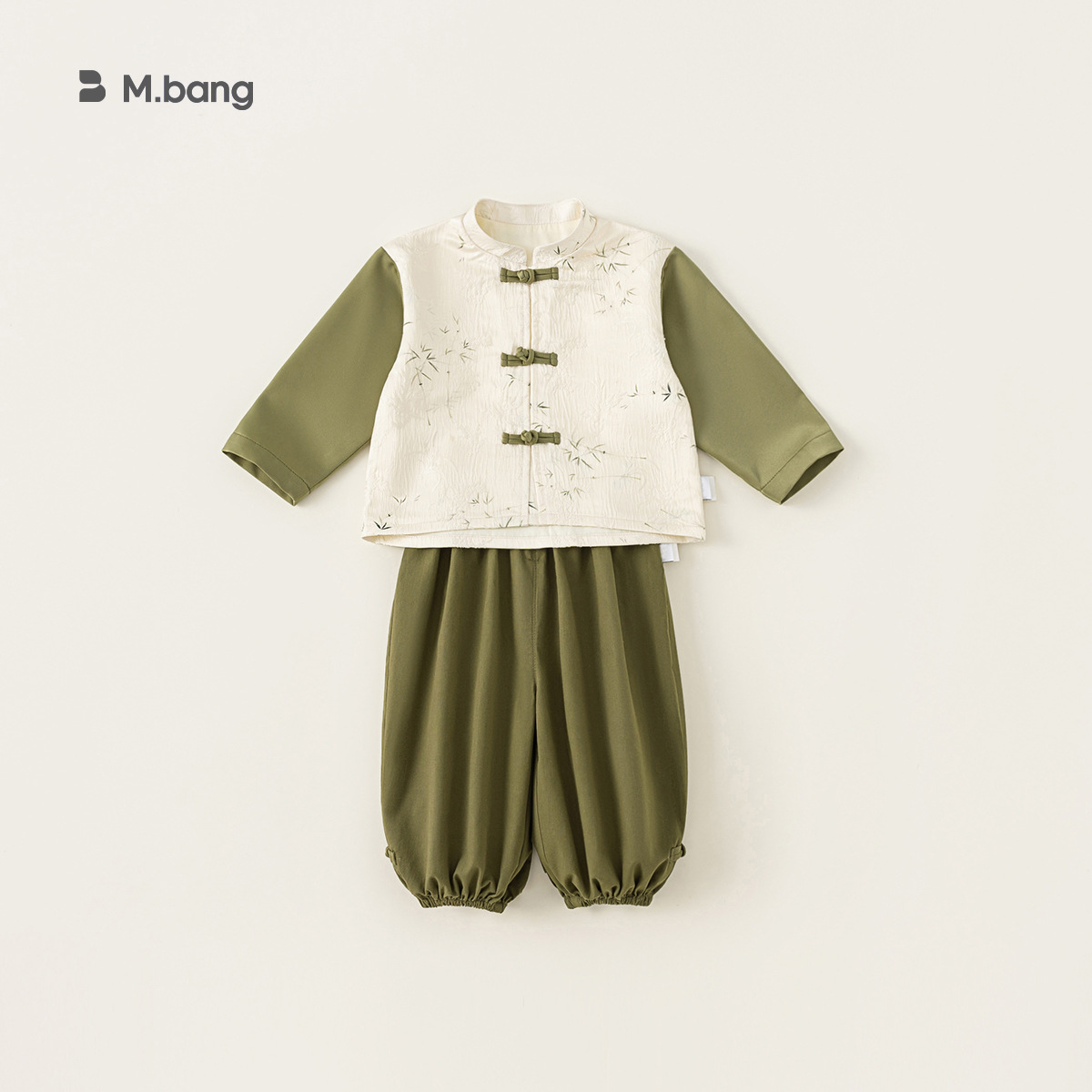 Yubao ropa infantil para niños set de otoño ropa de bebé nuevo estilo de ropa china nueva ropa Tang color conjunto de dos piezas image 8