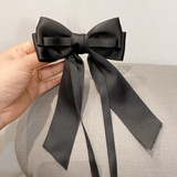 Универсальная заколка для волос с бантиком, шпильки для волос, аксессуар для волос, японские и корейские, простой и элегантный дизайн, популярно в интернете