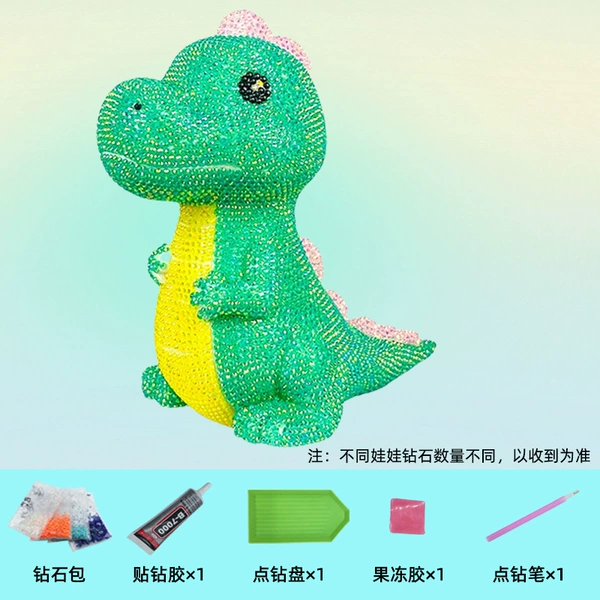 Dinosaur No. 2 19cm + colored diamond + tool kit