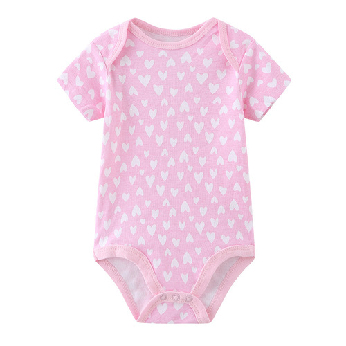 Baby wrap clothes, short-sleeved triangle jumpsuit, newborn type A clothes, pure cotton romper, one piece drop shipping