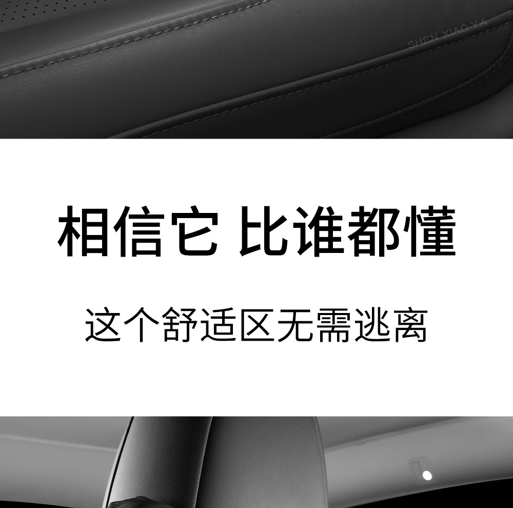 Suitable for Tesla Model 3/Yl New Version/S/X Car Headrest, Neck Pillow, Car Lumbar Support