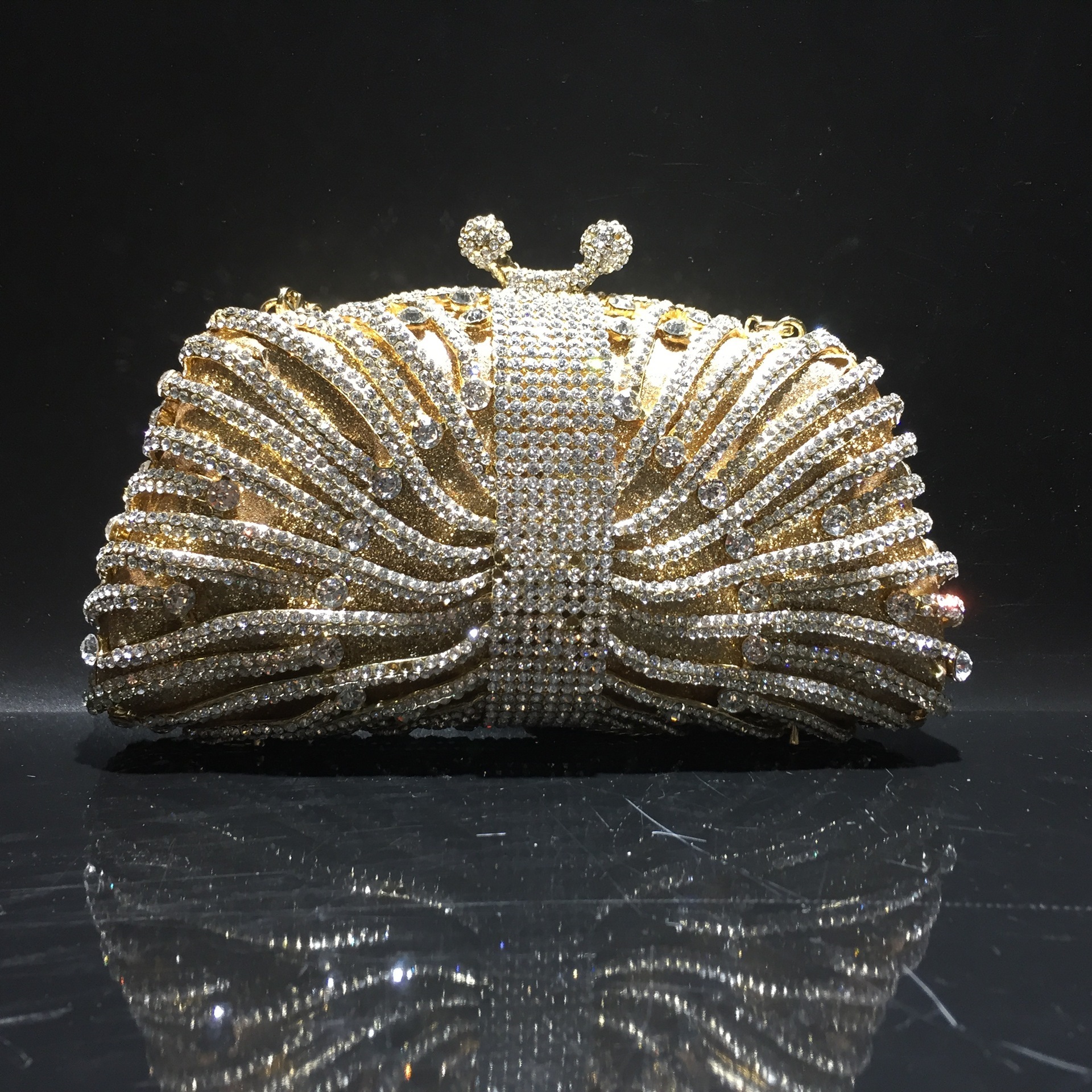 * BL088 AliExpress bolsas de diamante transfronterizas bolsas de cena de cristal de metal con diamantes bolsas de mano para mujeres