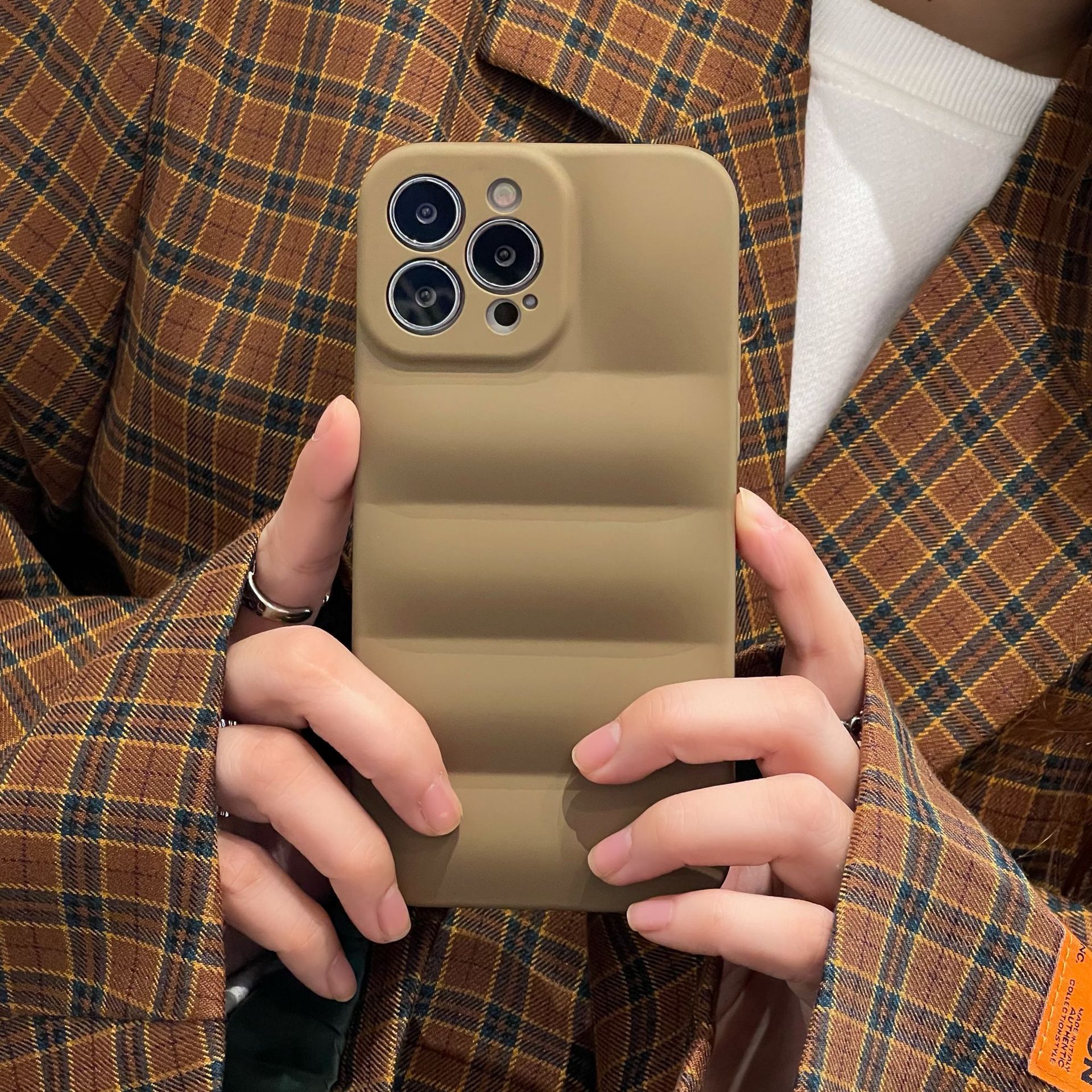 Xym chaqueta de plumón spray caqui