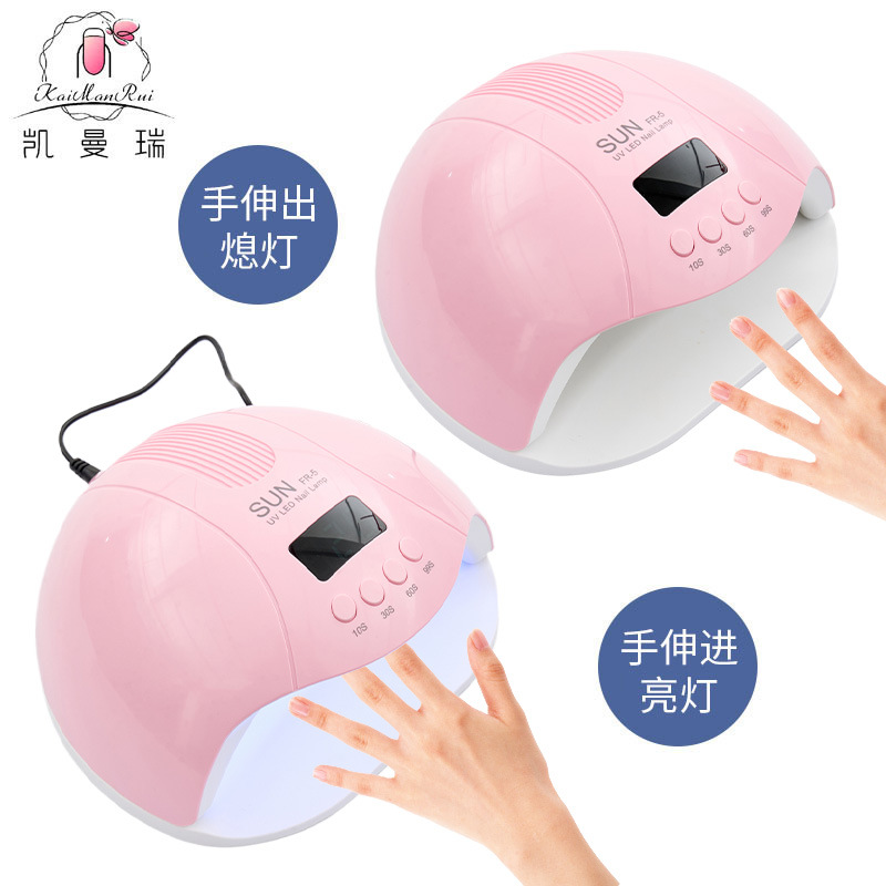 Lámpara de manicuras 280W de alta potencia de manicuras de dos fuentes de luz de lámpara de manicuras de perlas de luz de secado rápido de pantalla digital de luz de fototerapia