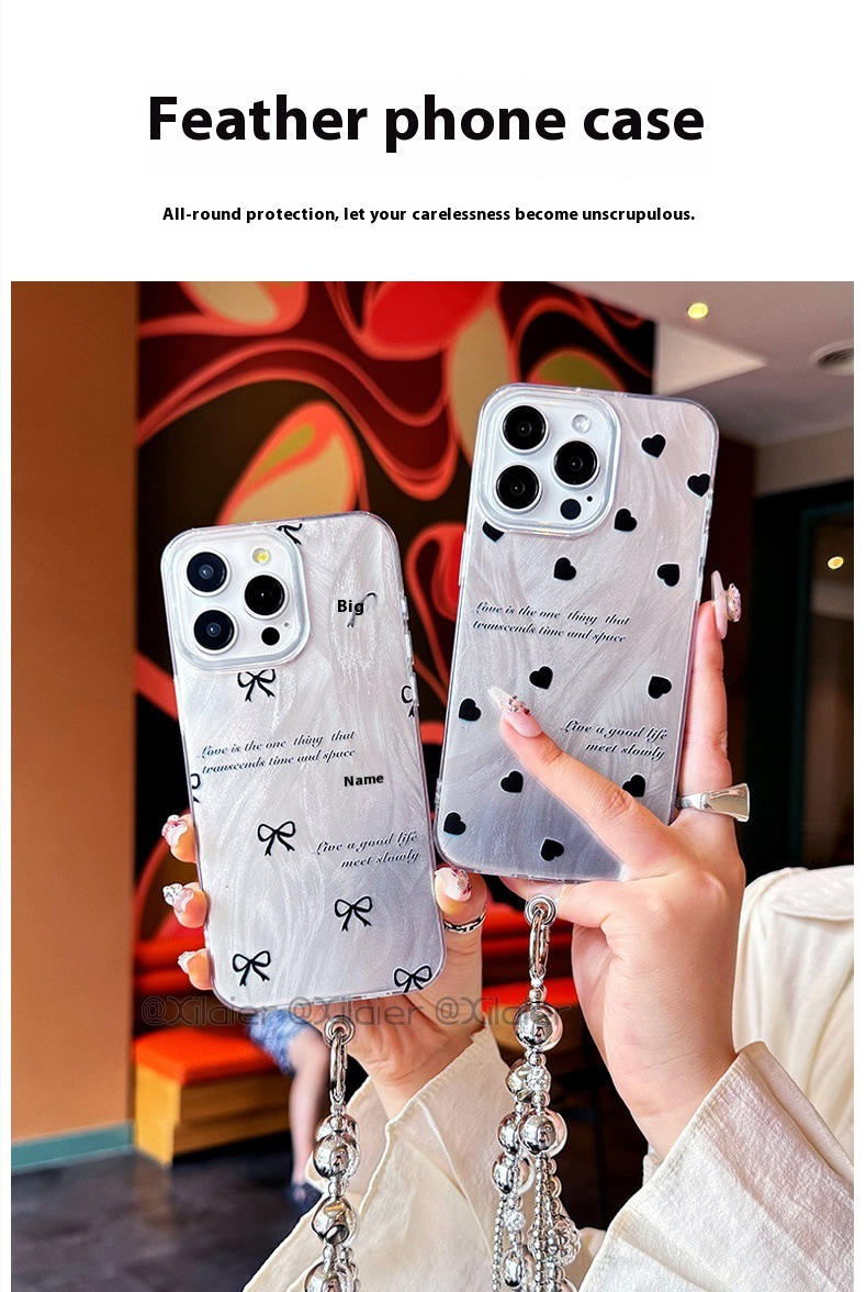 Samsung S26 Ultra Case Feather Fabric And S25fe Bow Cover_voghion.com