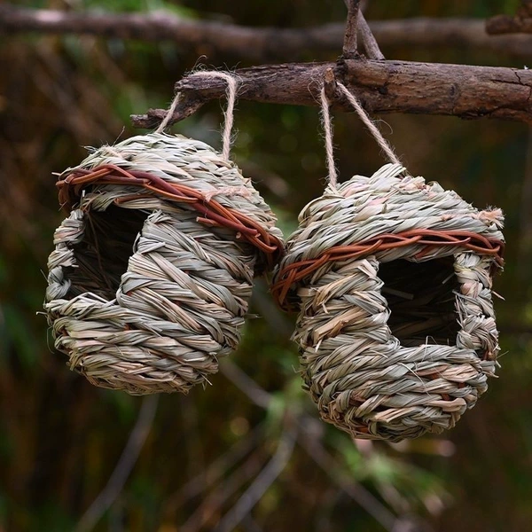 Two bird nests with cover