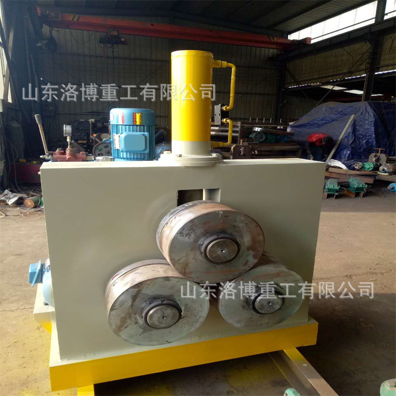 小型立式角铁弯弧机弯拱机 槽钢角钢内卷设备 50型液压型材卷圆机