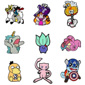 Cross-Border Best-Selling Pokémon Enamel Badges, Cute Cartoon Anime Accessories, Badges, Pokémon Bag Decorations
