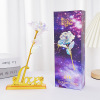 Colorful Simulation 24K Gold Foil Rose Gift Box Single Tanabata Valentine's Day Gift Creative Birthday Manufacturer Cross -border